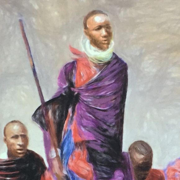 MAASAI JUMPERS Fine Art Print - Picture 4 of 4